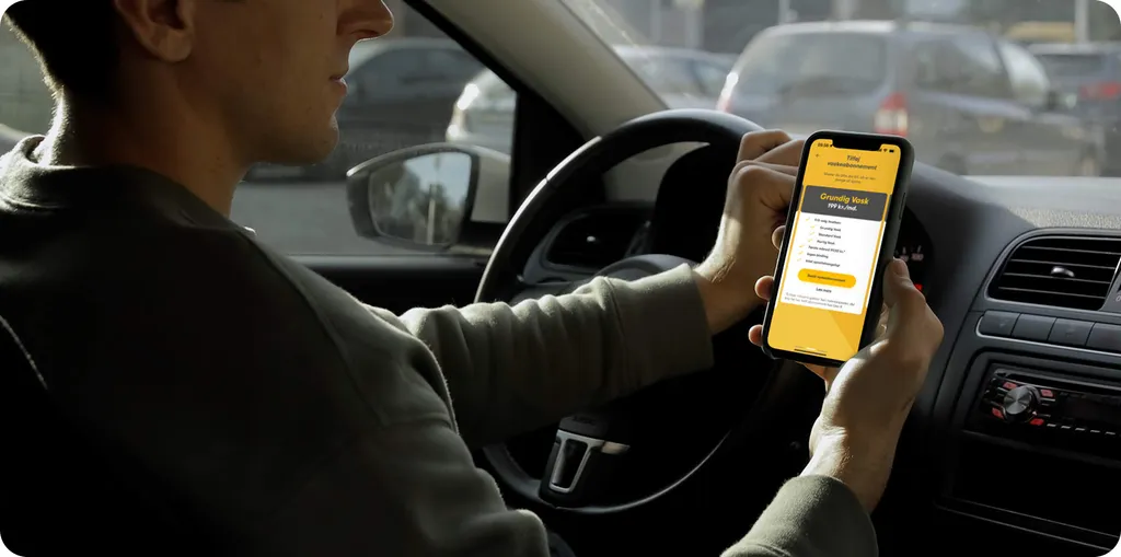 Logos app inside car